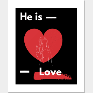 Jesus is love Posters and Art